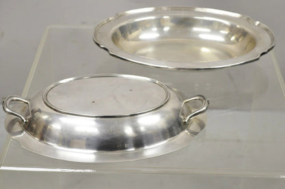 WM Rogers 2272 Washington Silver Plated Victorian Lidded Vegetable Serving Dish