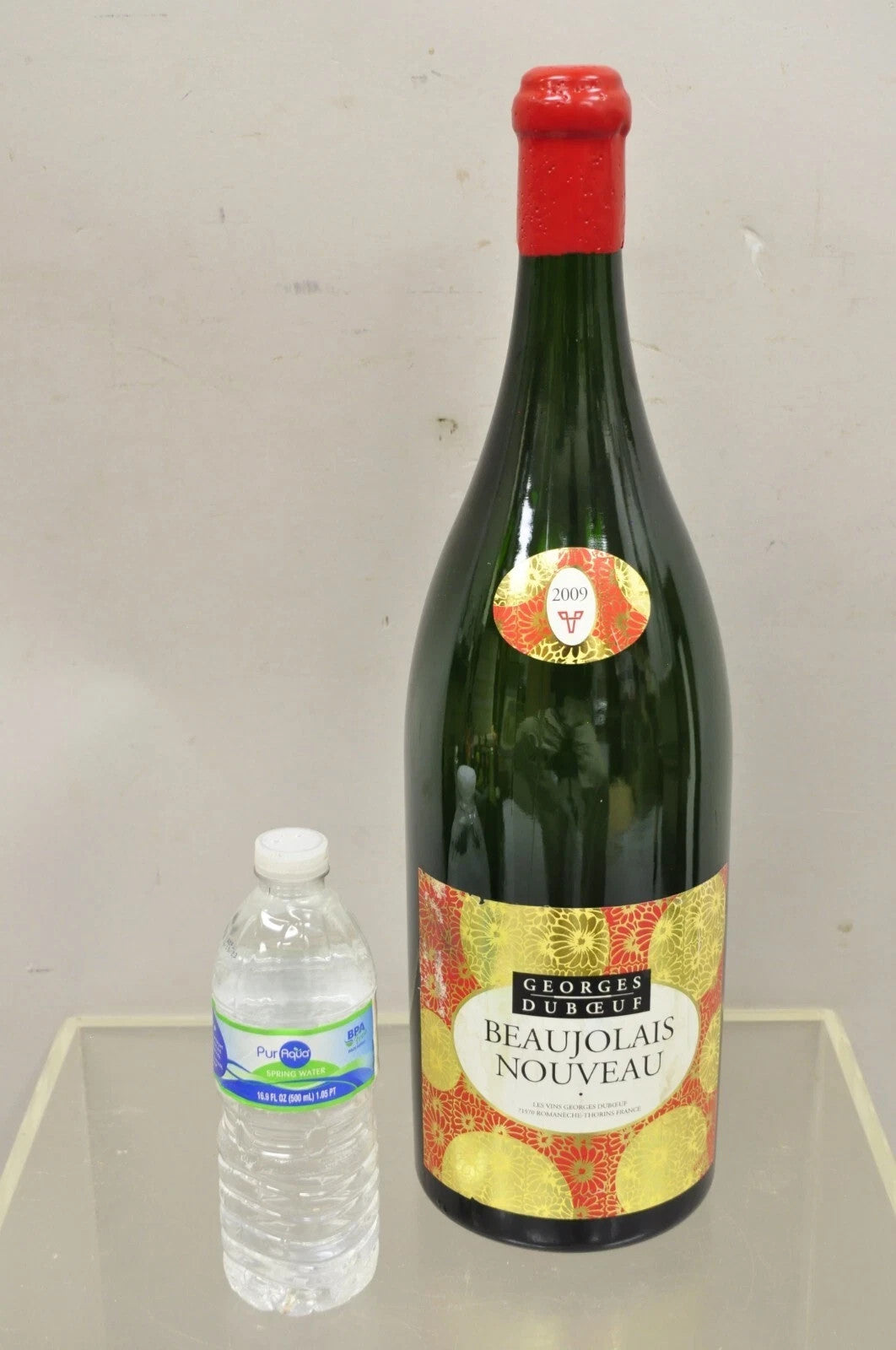 2009 George Duboeuf Beaujolais Nouveau Vtg Display Dummy Wine Champagne Bottle