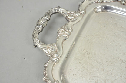 Vintage Bristol 132 Victorian Silver Plated Narrow Serving Platter Bar Tray