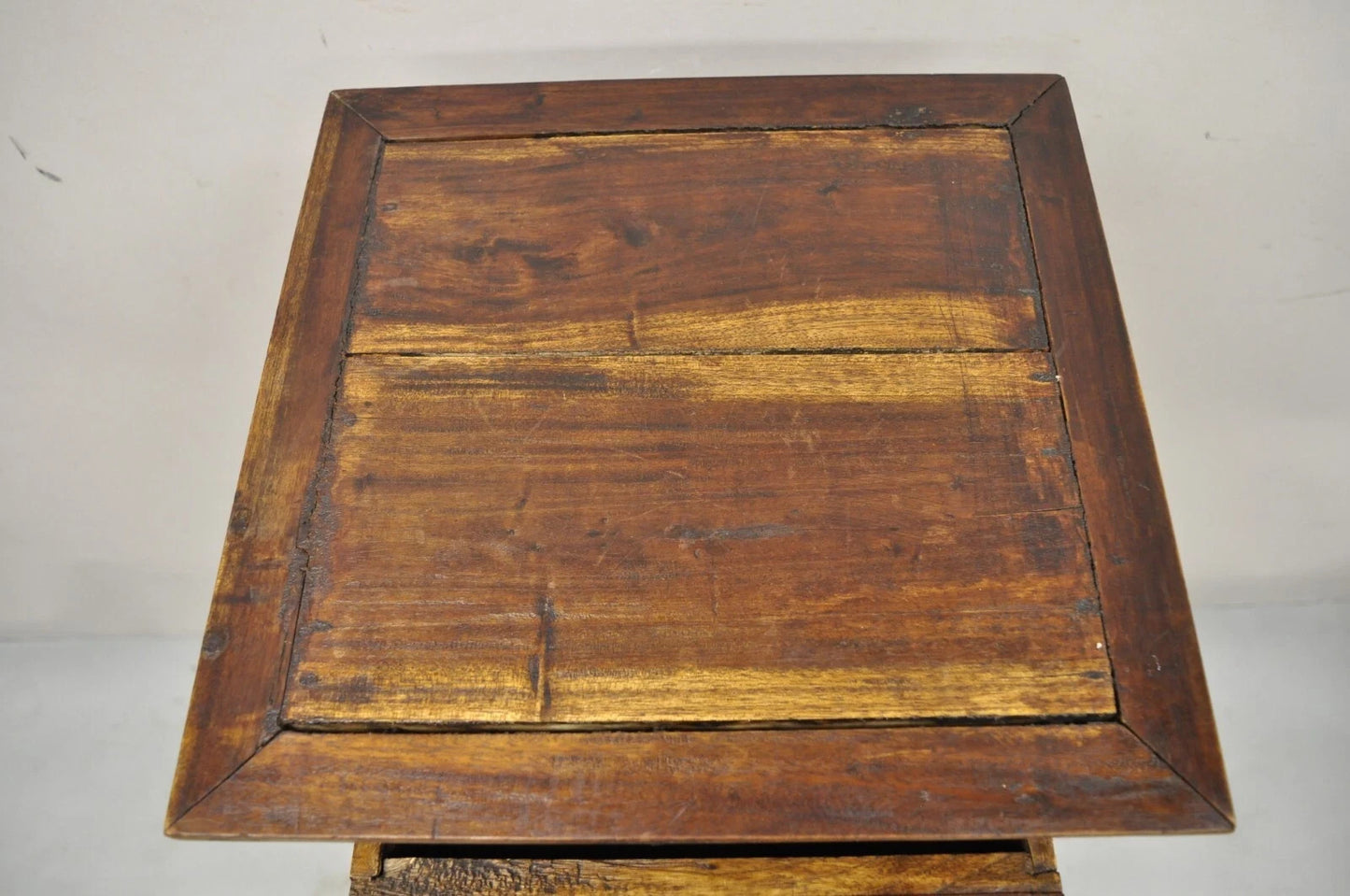 French Country Style Wooden Pyramid 41" Dresser Lingerie Chest Side Table