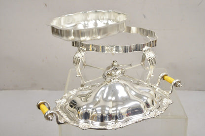 Vintage Victorian Style Silver Plated English Warmer Buffet Chaffing Dish