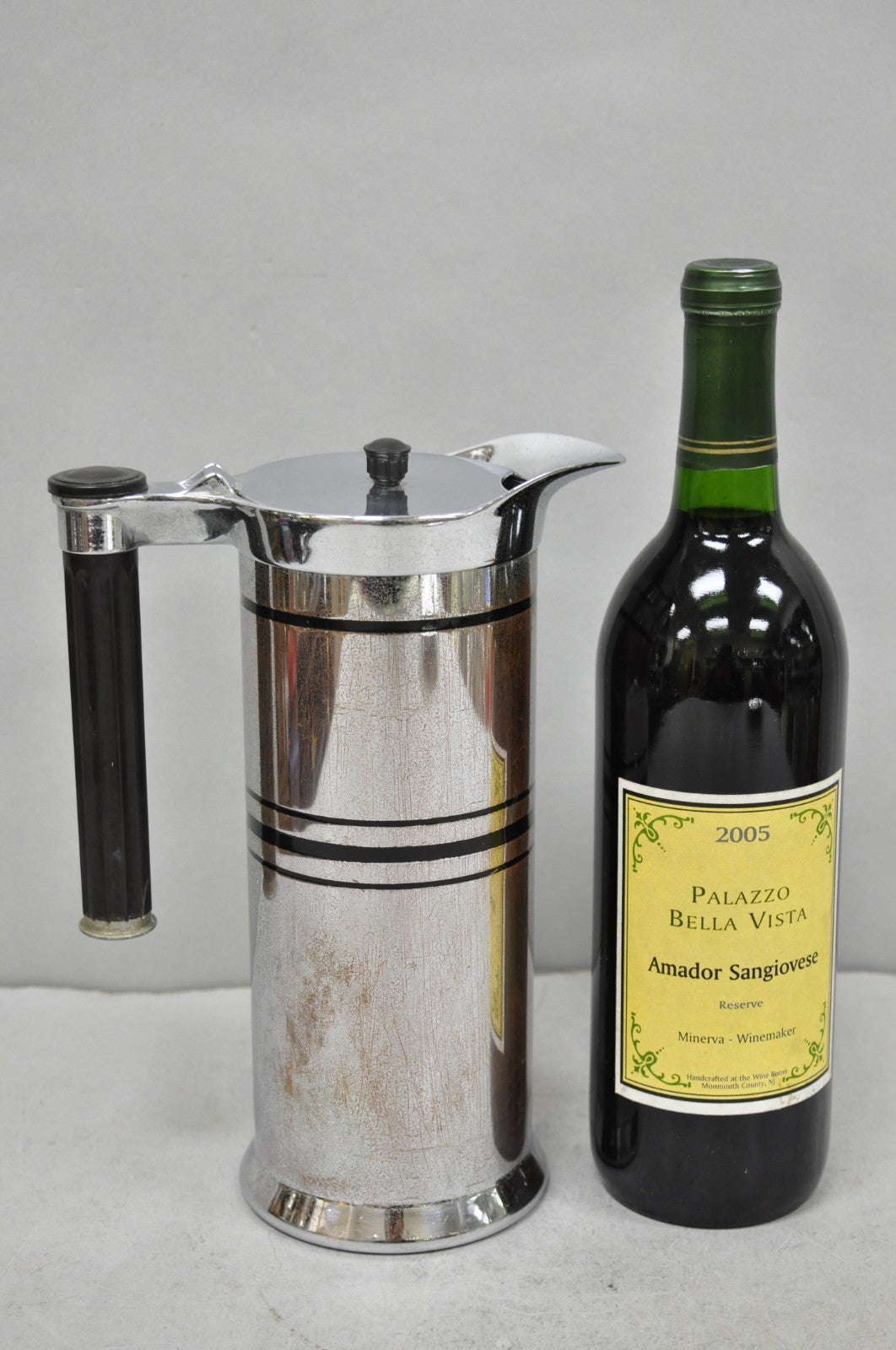 Vintage Sunbeam Art Deco Style Silver Plated Diner Coffee Pot