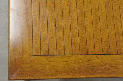 Vintage Tomlinson Sophisticate Mid Century Modern Square Walnut Lamp Side Table