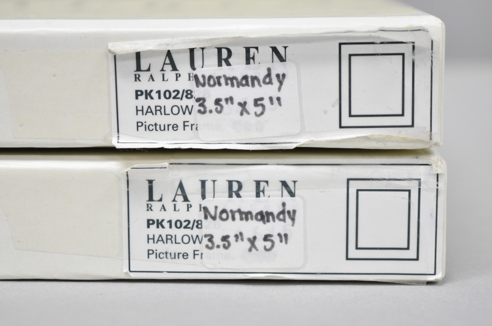 Lauren Ralph Lauren Silver Plated Normandy Modern 3.5x5 Photo Picture Frame (A)