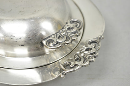 Vintage Reed & Barton Nordic 1152 Silver Plated Covered Vegetable Serving Dish