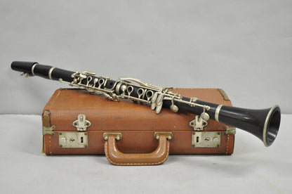 Vintage Caravelle Clarinet Musical Instrument With Original Case