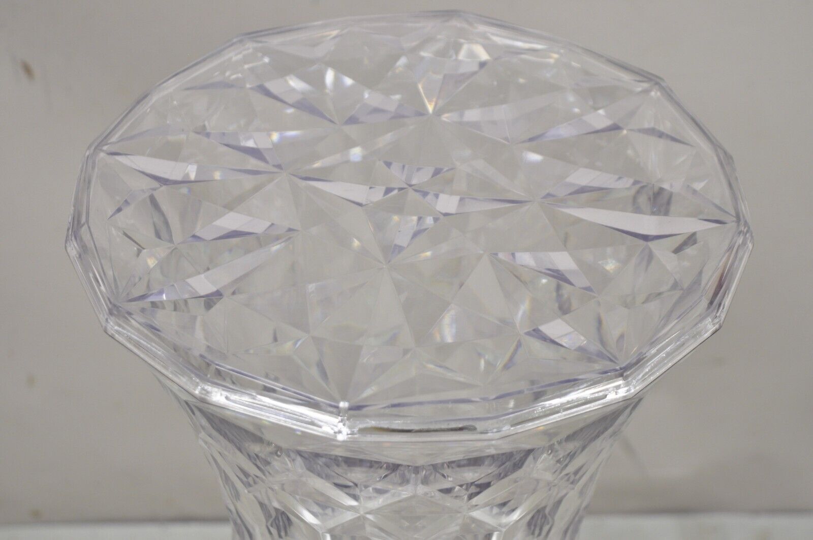 Marcel Wanders for Kartell Italy Clear "Stone" Stool - a Pair