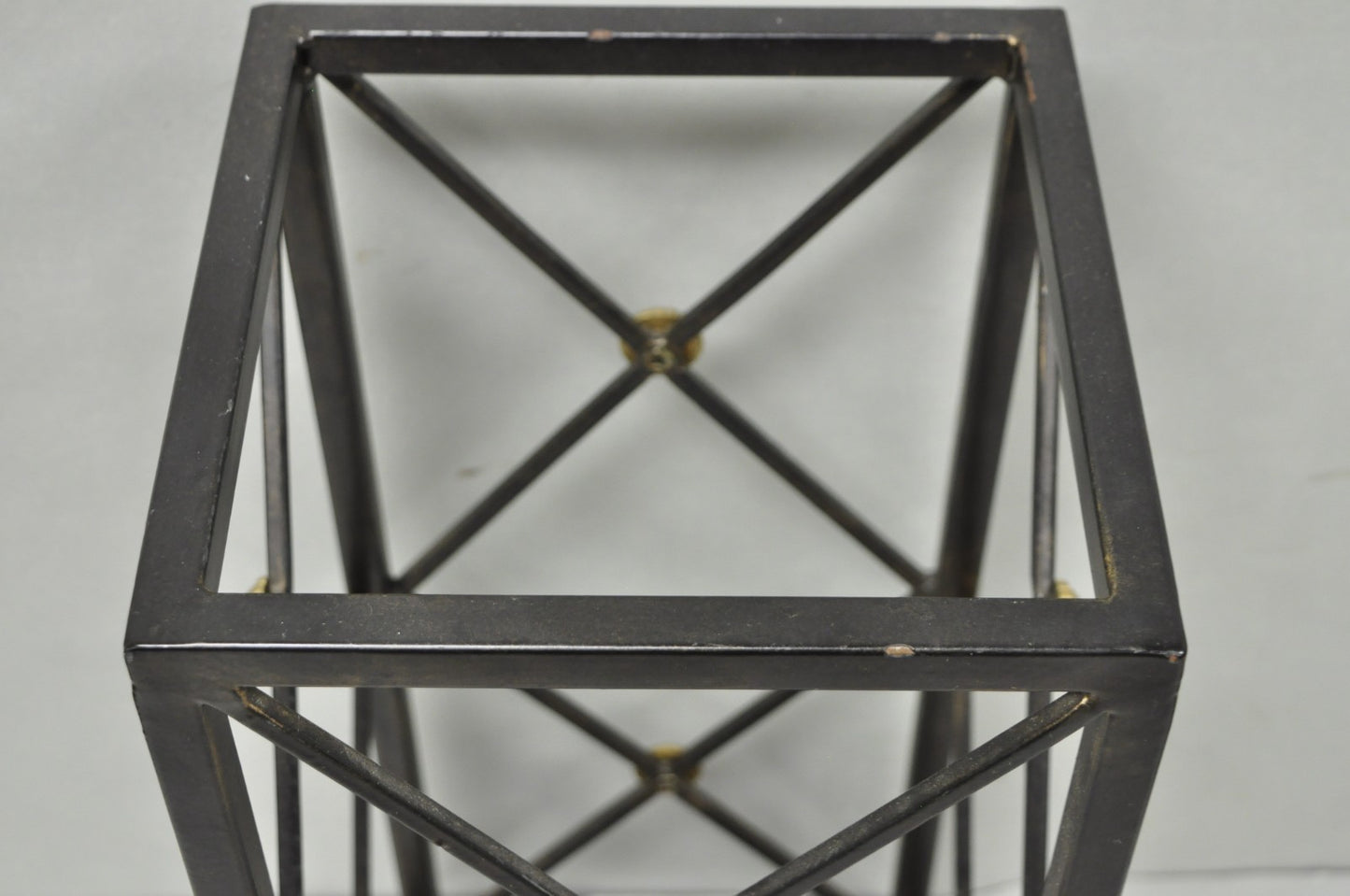 Contemporary Italian Neoclassical Style Iron X- Form Umbrella Cane Stand