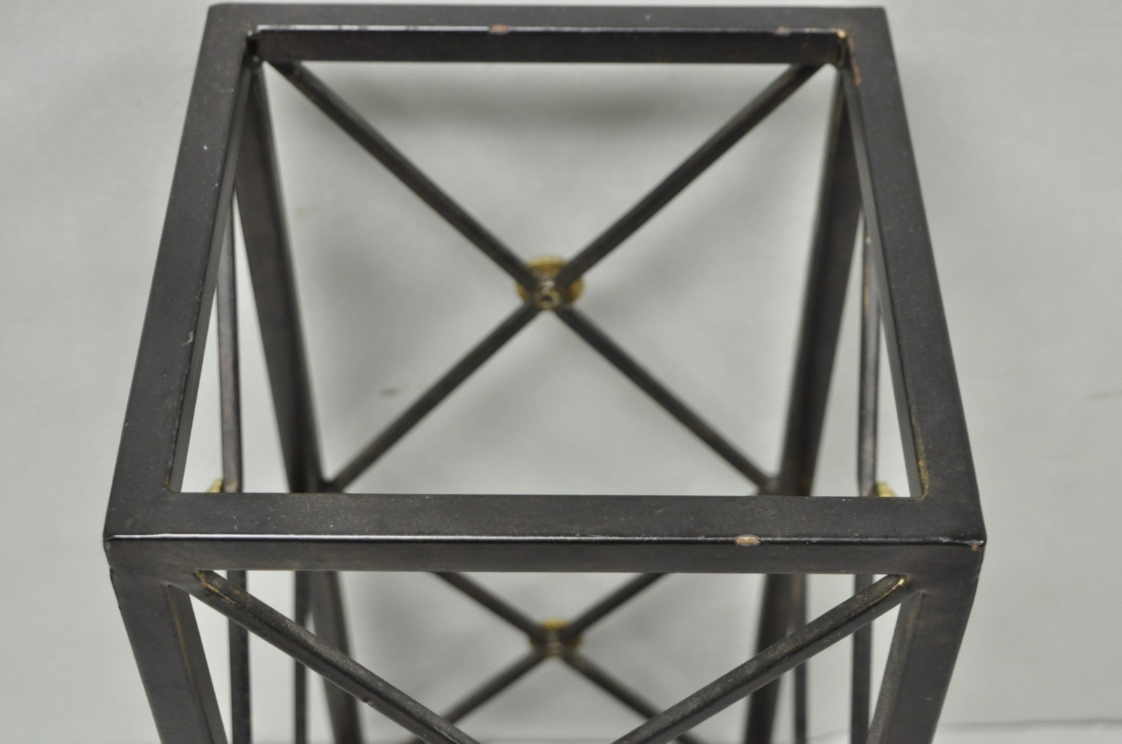 Contemporary Italian Neoclassical Style Iron X- Form Umbrella Cane Stand