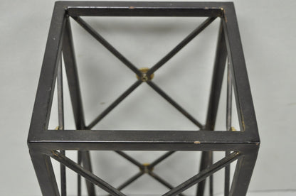 Contemporary Italian Neoclassical Style Iron X- Form Umbrella Cane Stand
