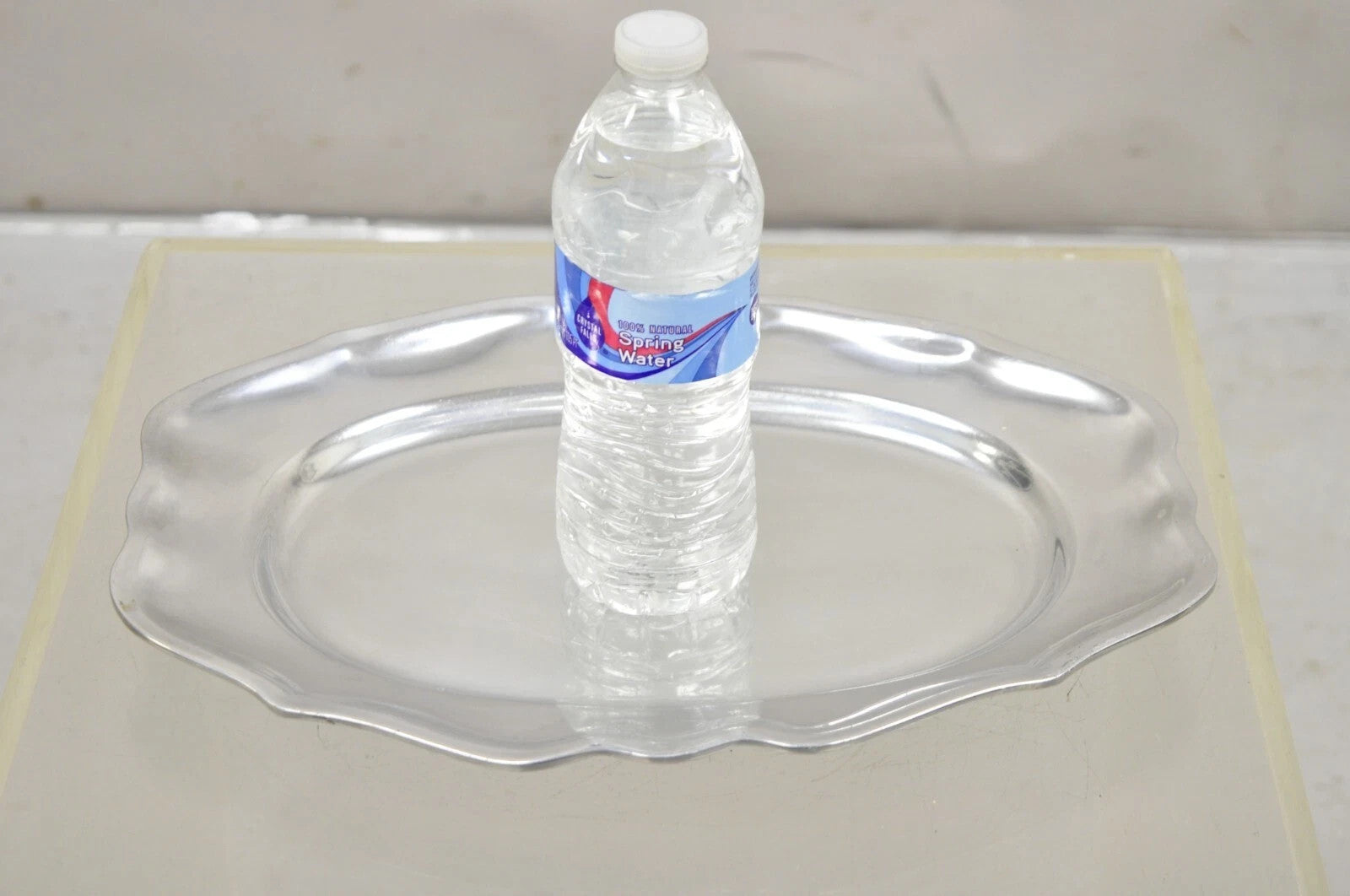 Vintage Wilton Mount Joy, PA Silver Plated Cast Aluminum 14" Dish Platter Tray