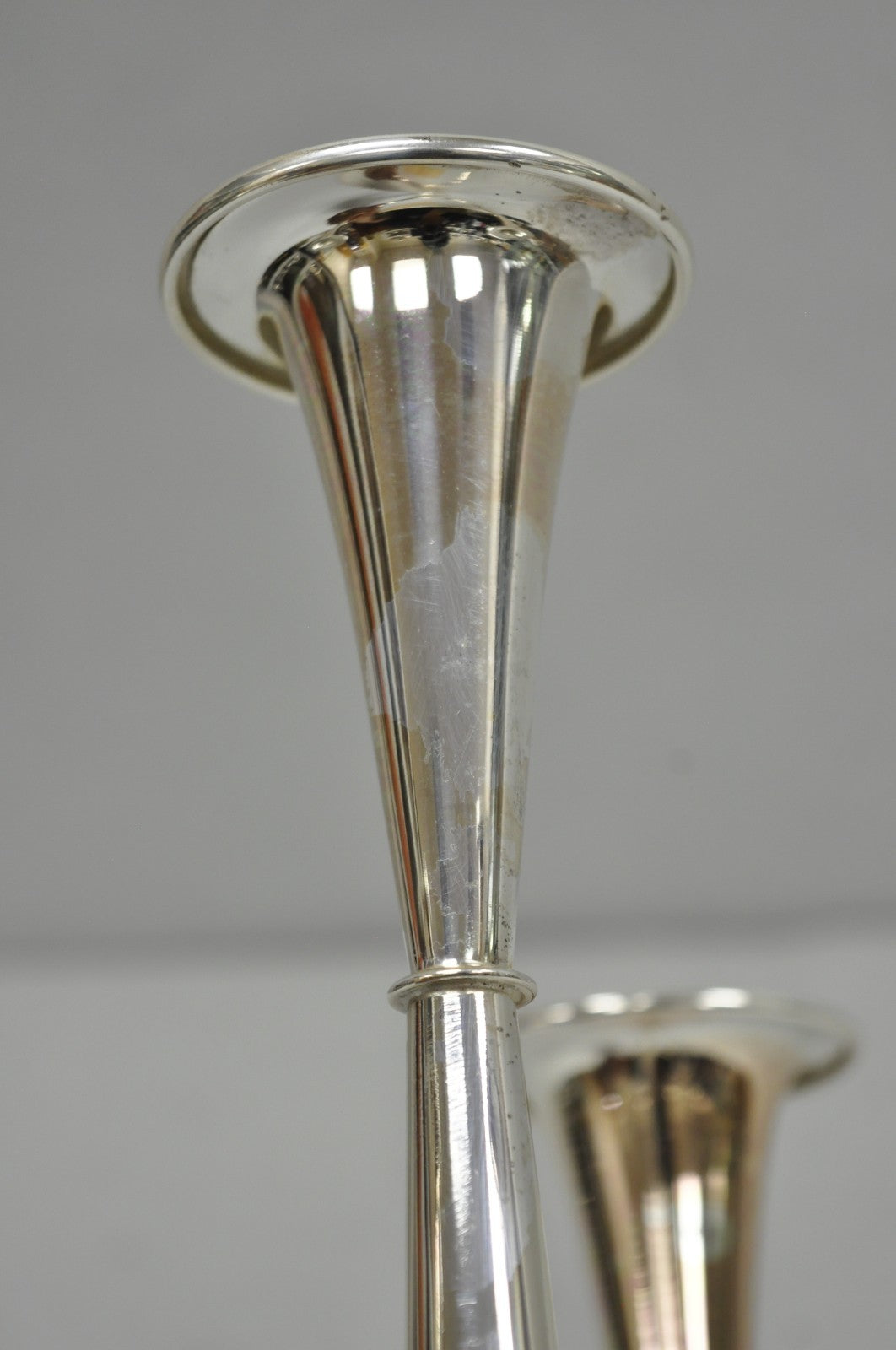 Vintage Wilhelm Wagenfeld for WMF Silver Plated Modern Candelabra Candle Holder
