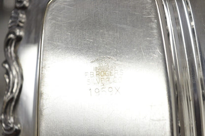 FB Rogers Silver Co. 1959X Silver Plated Covered Butter Dish w/ Glass Liner