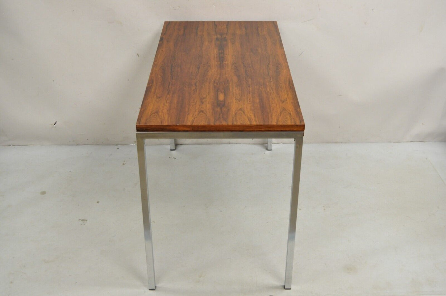 Mid Century Modern Danish Rosewood Flip Top Square Game Table Dining Table