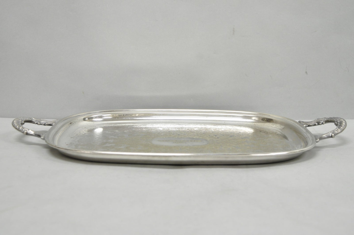 Vintage "President's Club 1961" Silver Plated Award Serving Platter Butlers Tray