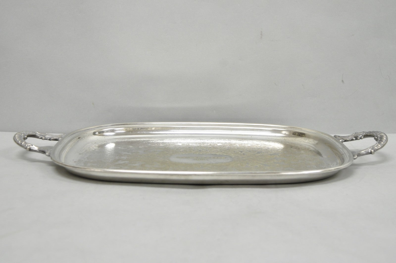 Vintage "President's Club 1961" Silver Plated Award Serving Platter Butlers Tray