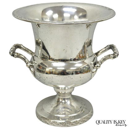 Vintage WM Rogers "Spring Flower" Silver Plated Champagne Chiller Bar Ice Bucket