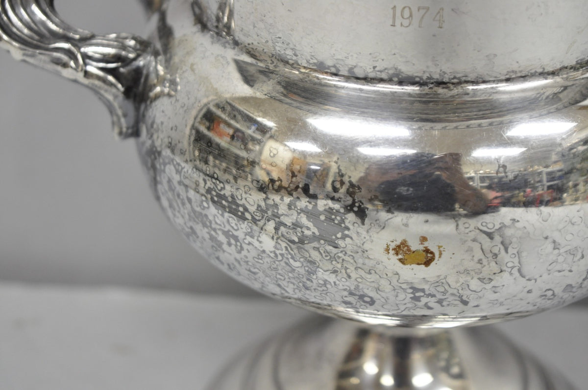 Vintage Sheridan Victorian Engraved Silver Plated Champagne Chiller Ice Bucket