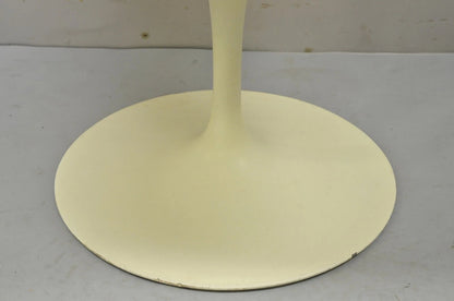 Vintage Knoll Eero Saarinen Red Upholstered Fiberglass Tulip Arm Chair