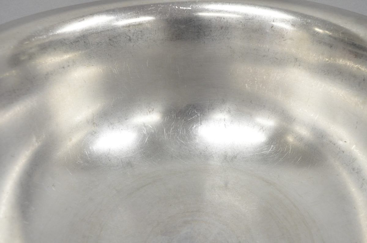 Vintage Modern Stainless Steel Metal Punchbowl Champagne Wine Chiller Ice Bucket