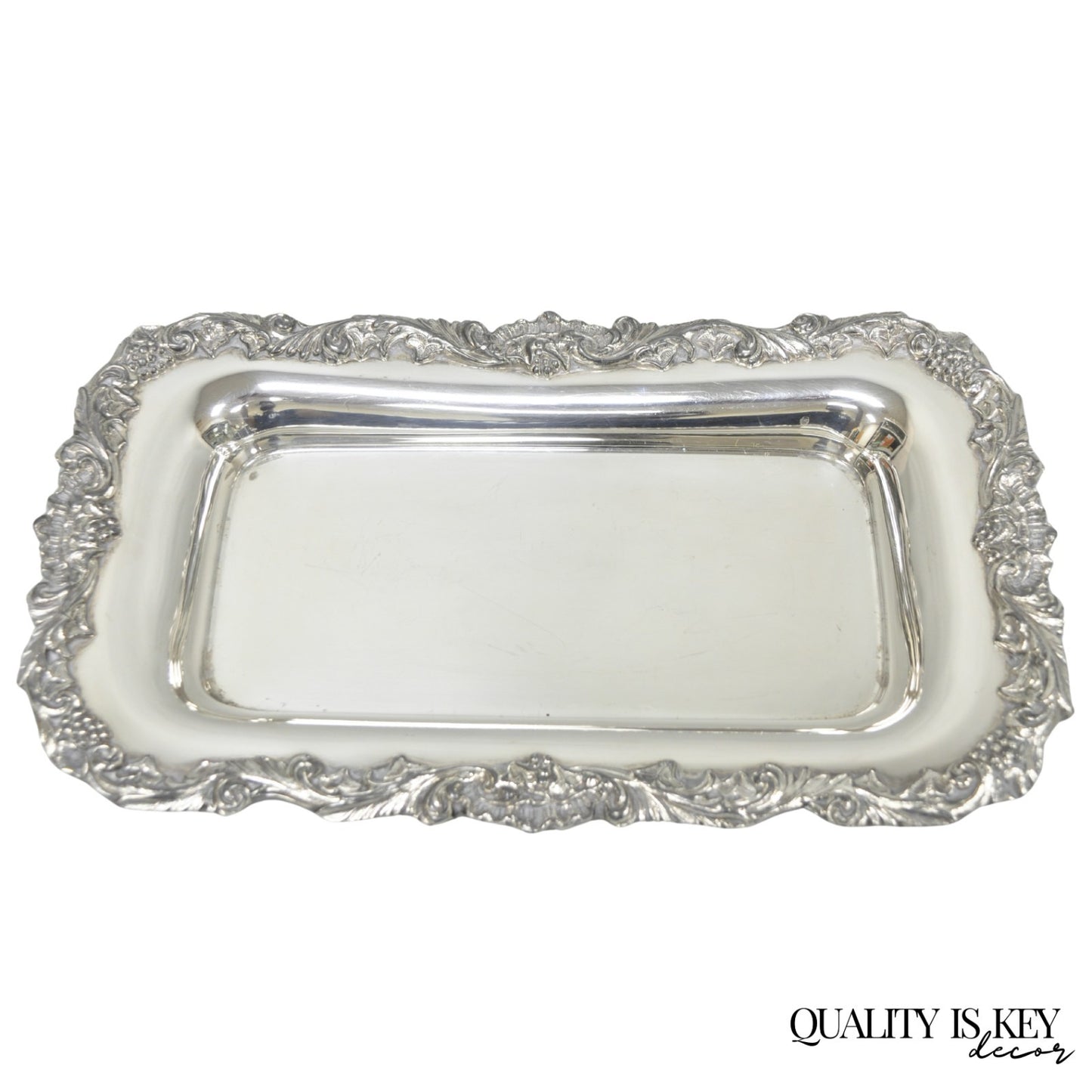Vintage Sheffield Silver Co Victorian Silver Plated Footed Trinket Serving Dish