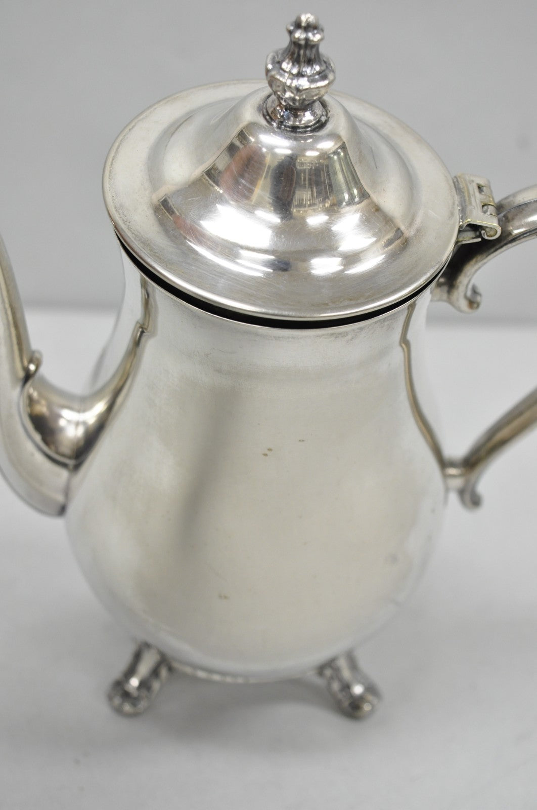 Vintage International Silver Co Silver Plated Victorian Teapot Coffee Pot