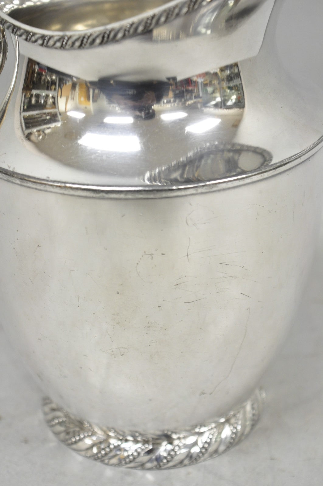 Vintage Victorian Silver Plated Melford Lemonade Water Pitcher with "S" Monogram
