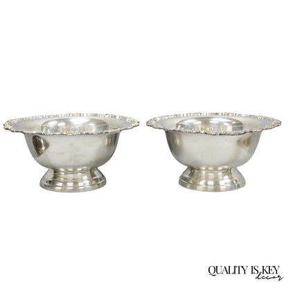 Towle Victorian Silver Plated Punchbowl Champagne Chiller Ice Bucket - a Pair