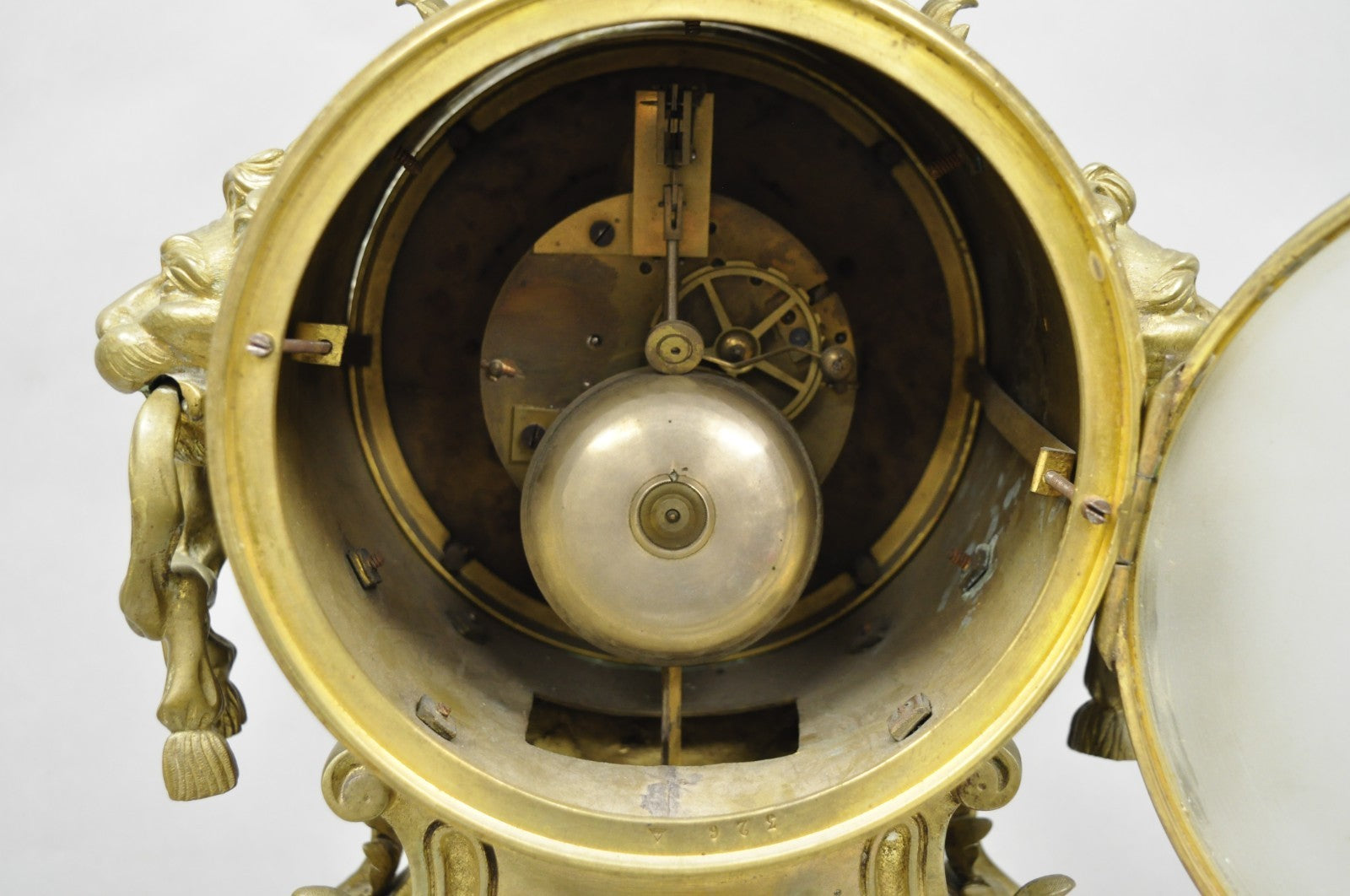 Antique G. Philippe for Palais Royal French Louis XV Style Bronze Figural Clock