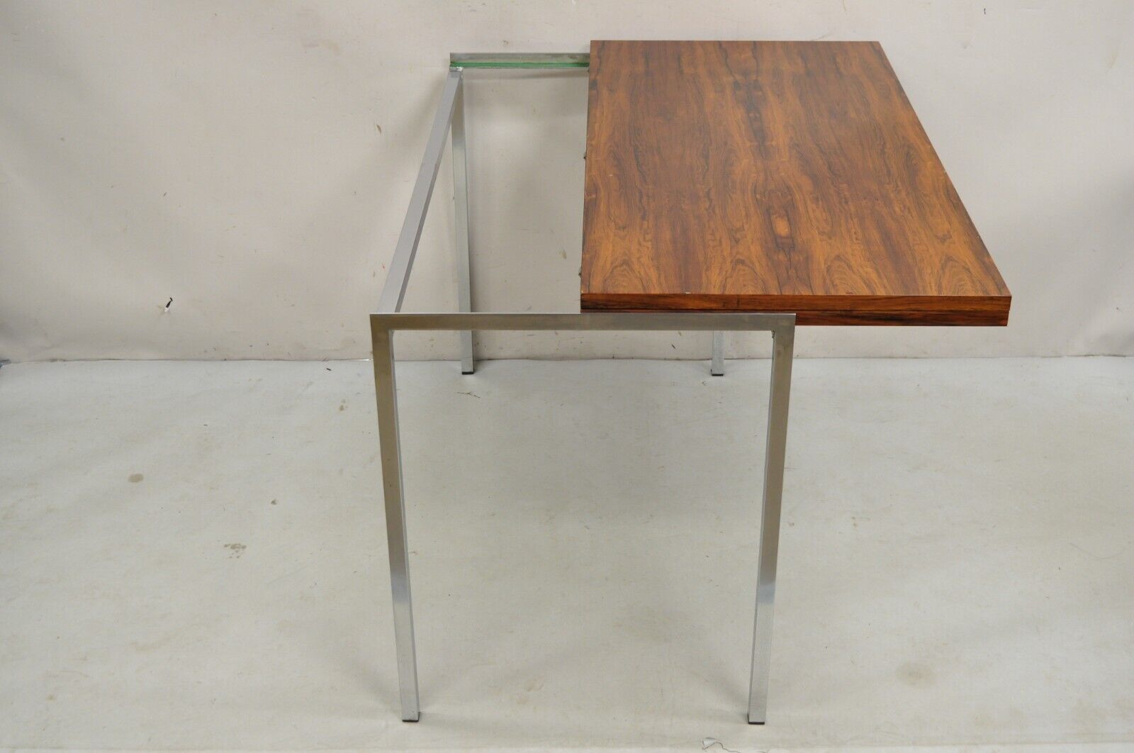 Mid Century Modern Danish Rosewood Flip Top Square Game Table Dining Table