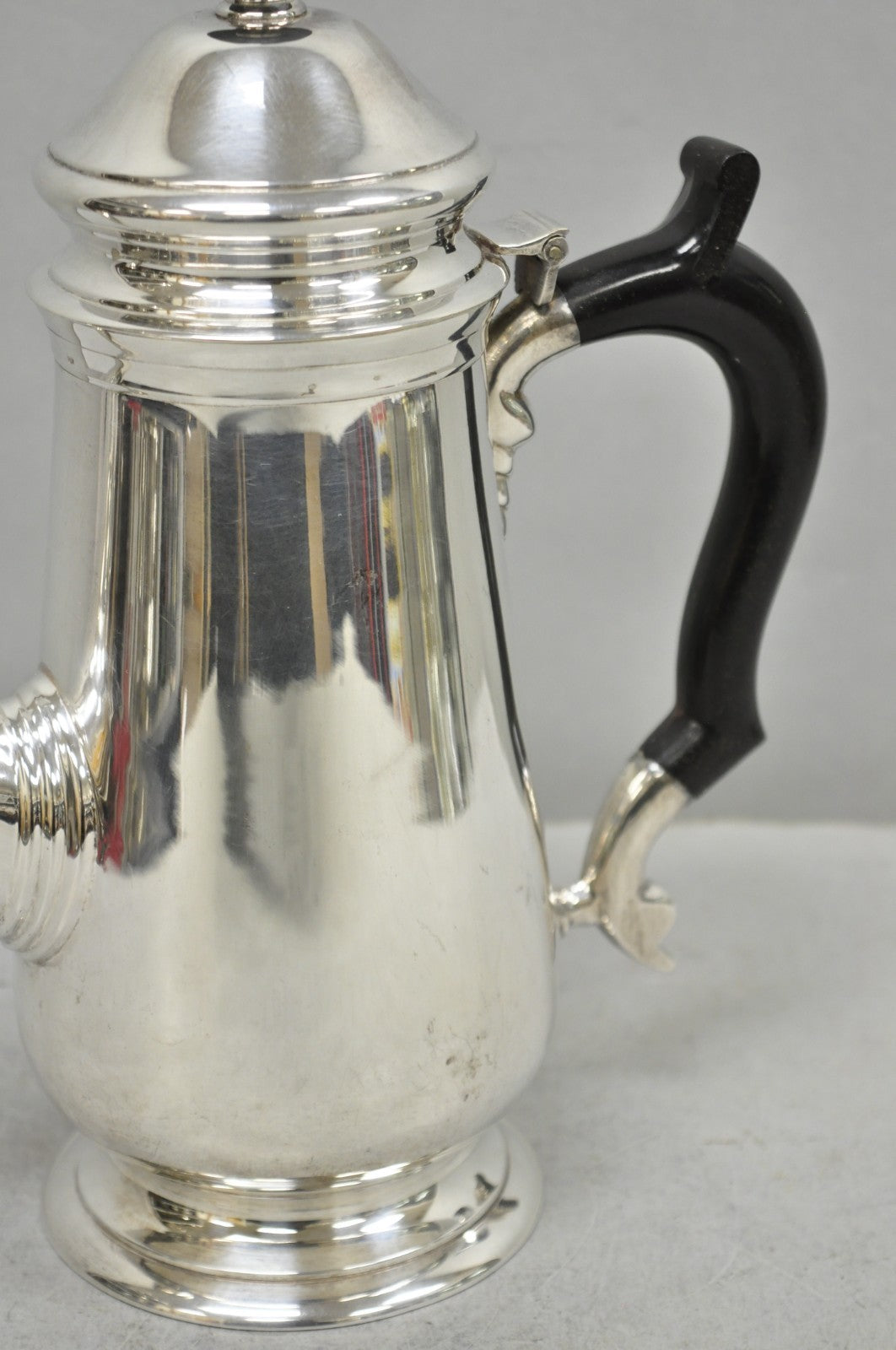 Antique Leonard Art Deco Silver Plated Teapot Coffee Pot w/ Celluloid Handle