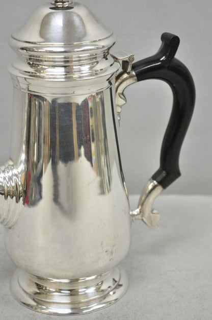 Antique Leonard Art Deco Silver Plated Teapot Coffee Pot w/ Celluloid Handle