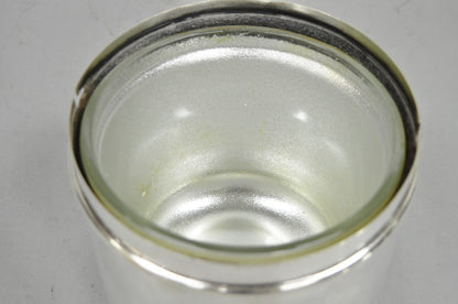 Vintage Fisher Mid Century Modern Art Deco Silver Plated Lidded Ice Bucket