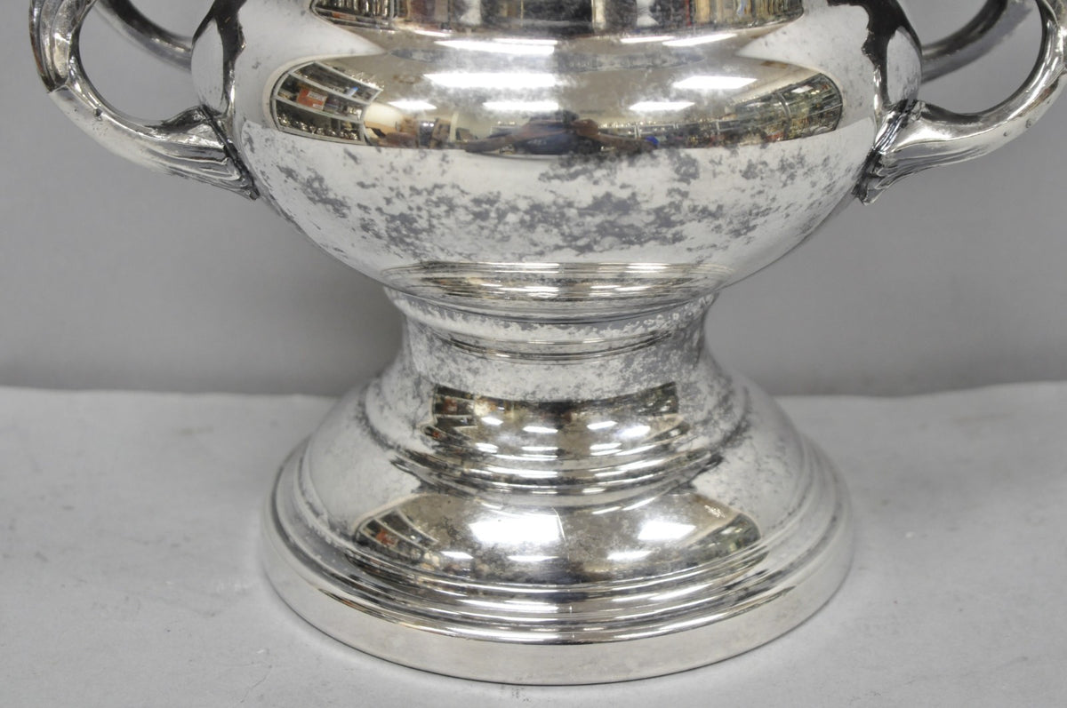 Vintage Victorian Silver Plated Trophy Cup Urn Champagne Chiller Bar Ice Bucket