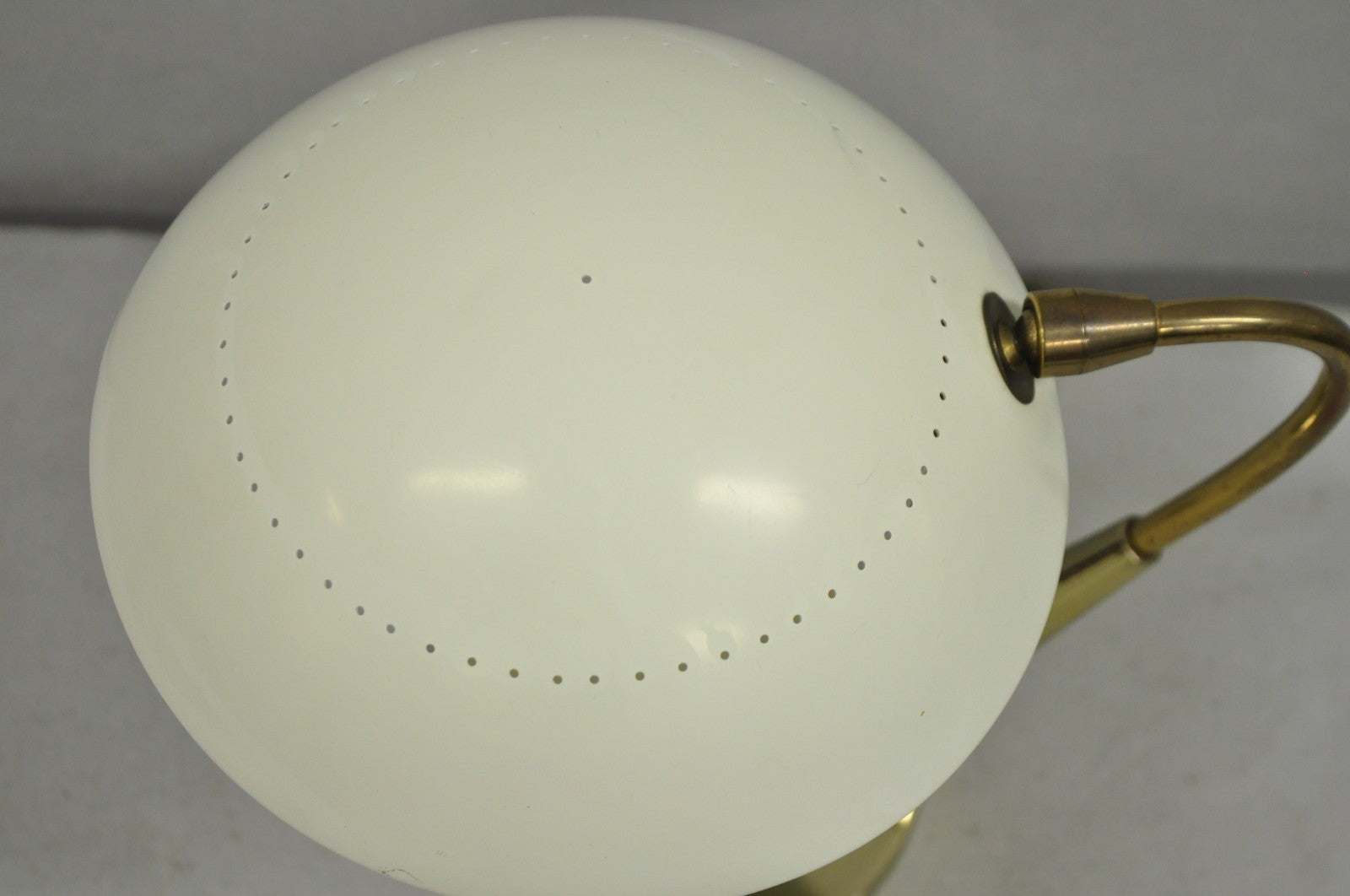 Vintage Mid Century Modern Italian Laurel Maurizio Tempestini Brass Desk Lamp