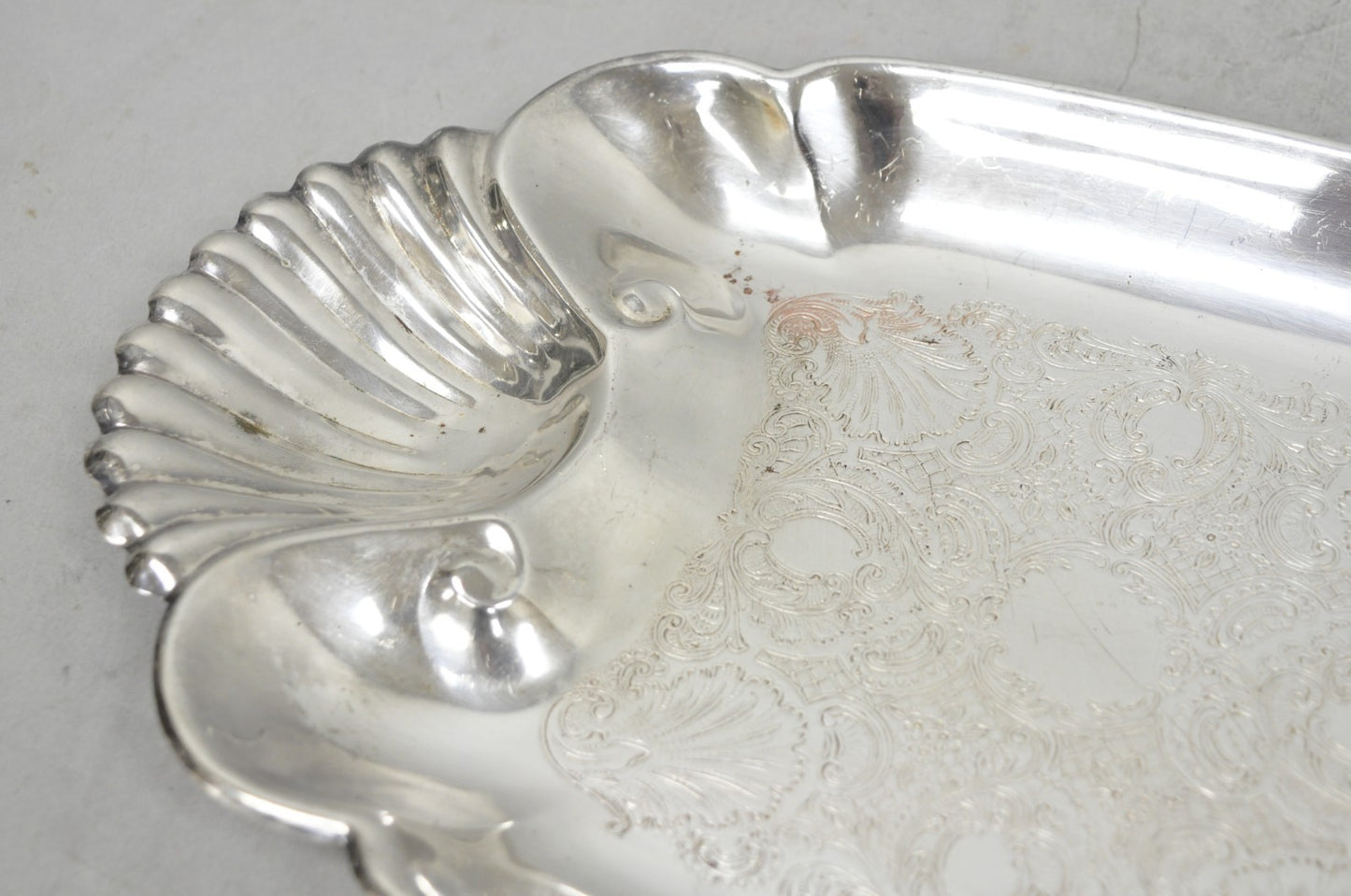 Vintage FB Rogers English Regency Style Silver Plated Candy Trinket Dish