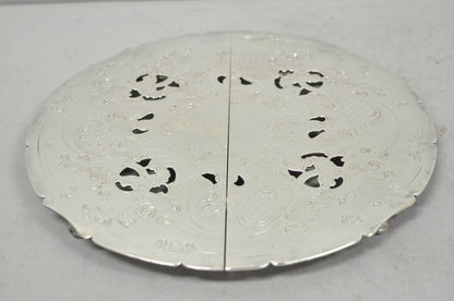 Vintage Gorham YC49-1 Victorian Silver Plated Expanding Pot Trivet Hot Plate