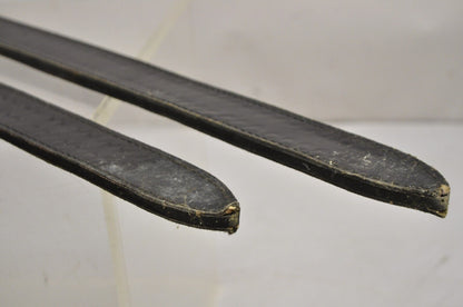 Vintage Medieval Gothic Style Heavy Steel Metal Decorative Swords - 2 Pc Set