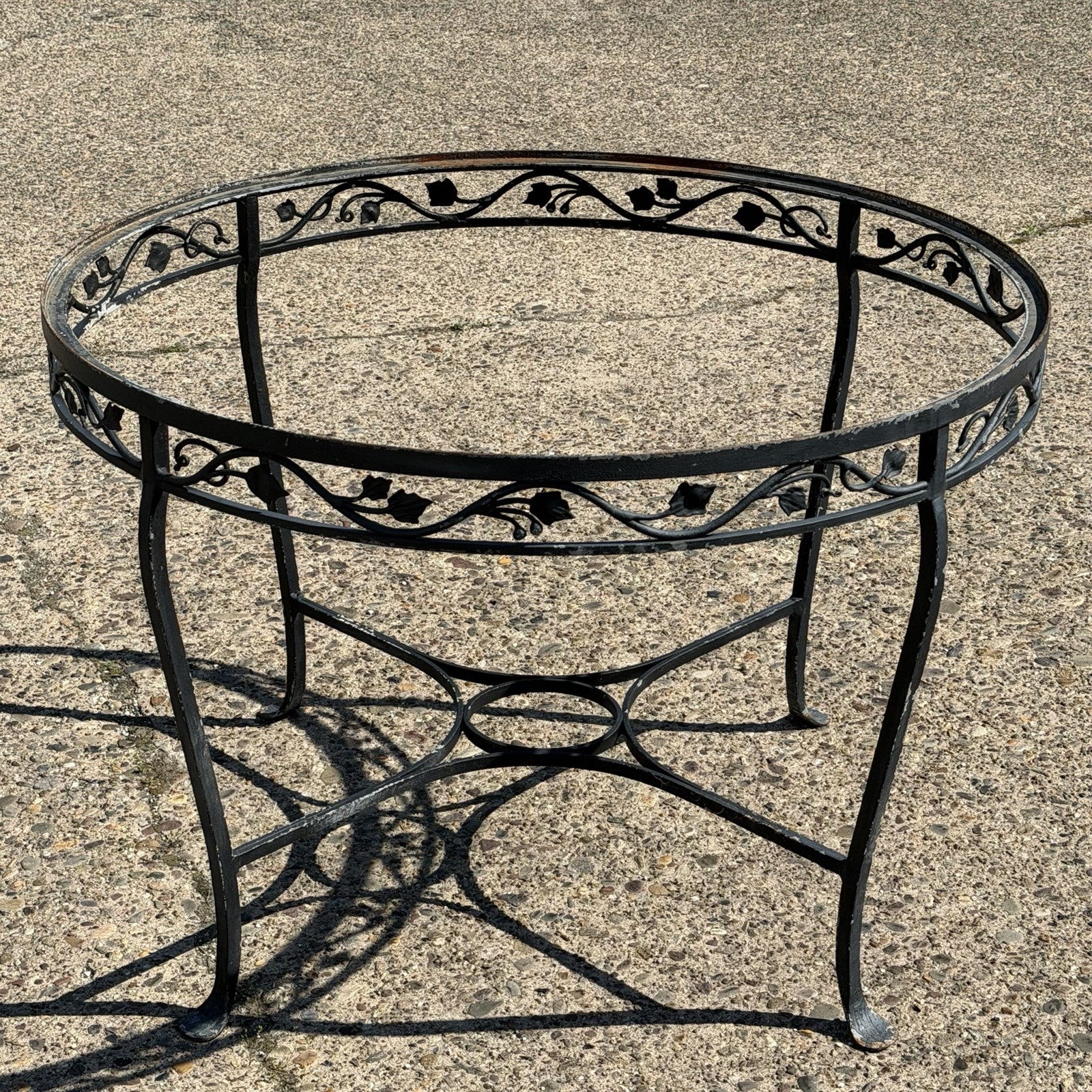 Salterini Style Wrought Iron Garden Patio Dining Set by Florentine Craft Studio