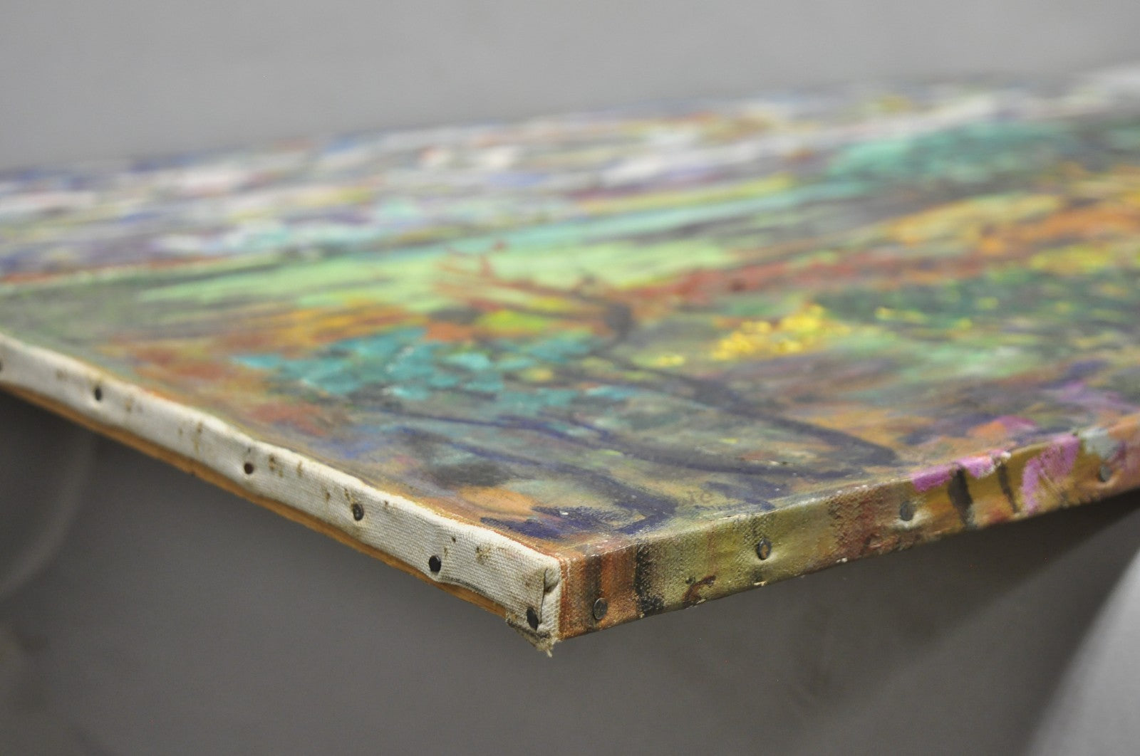 Vintage Samuel Heller " Forrest Landscape" Oil on Canvas Painting