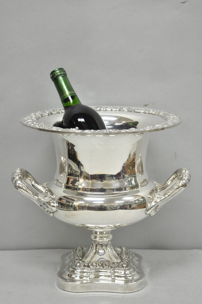 English Regency Silver Plated Trophy Cup Urn Champagne Chiller Ice Bucket by BSC