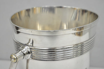 International Wilcox English Regency Silver Plated Champagne Ice Bucket "S" Mono