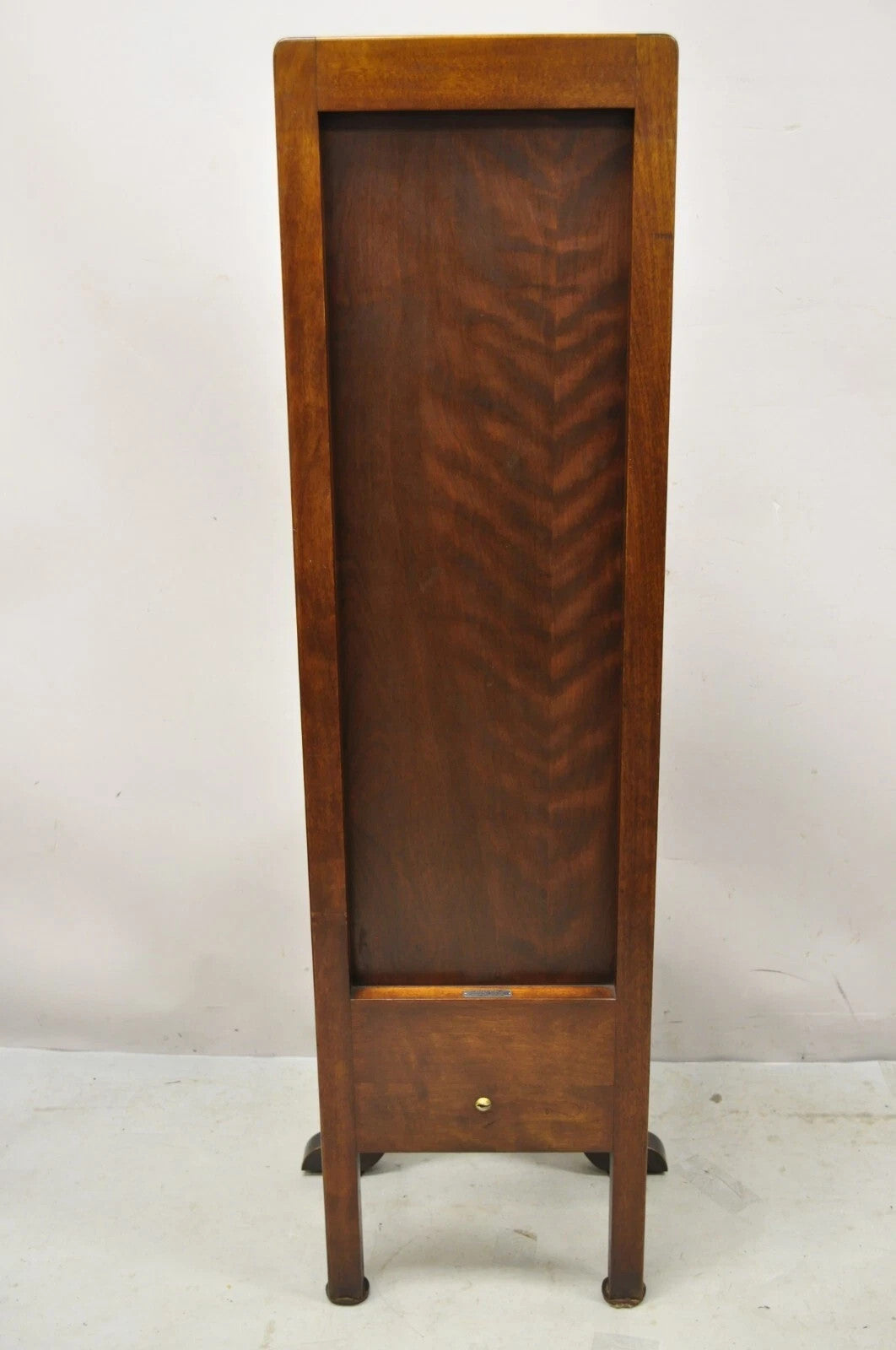 Antique Hamilton Mfg High Back Adjustable Mahogany Architect Chair Piano Stool