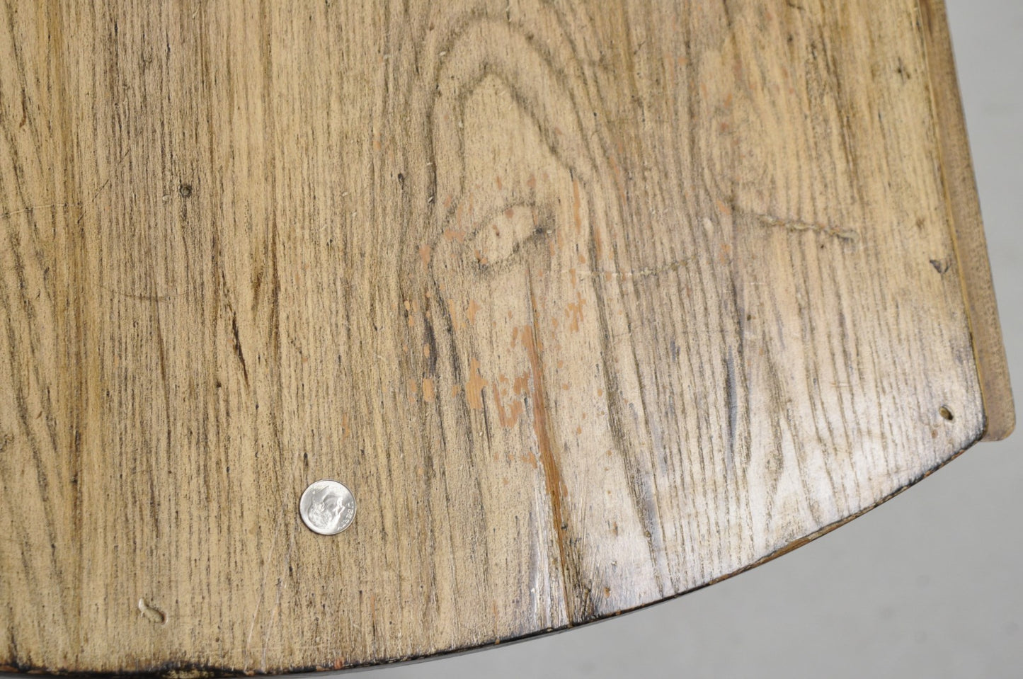 French Country Style Oval Drop Leaf Farmhouse Pine Woodgrain Dining Room Table