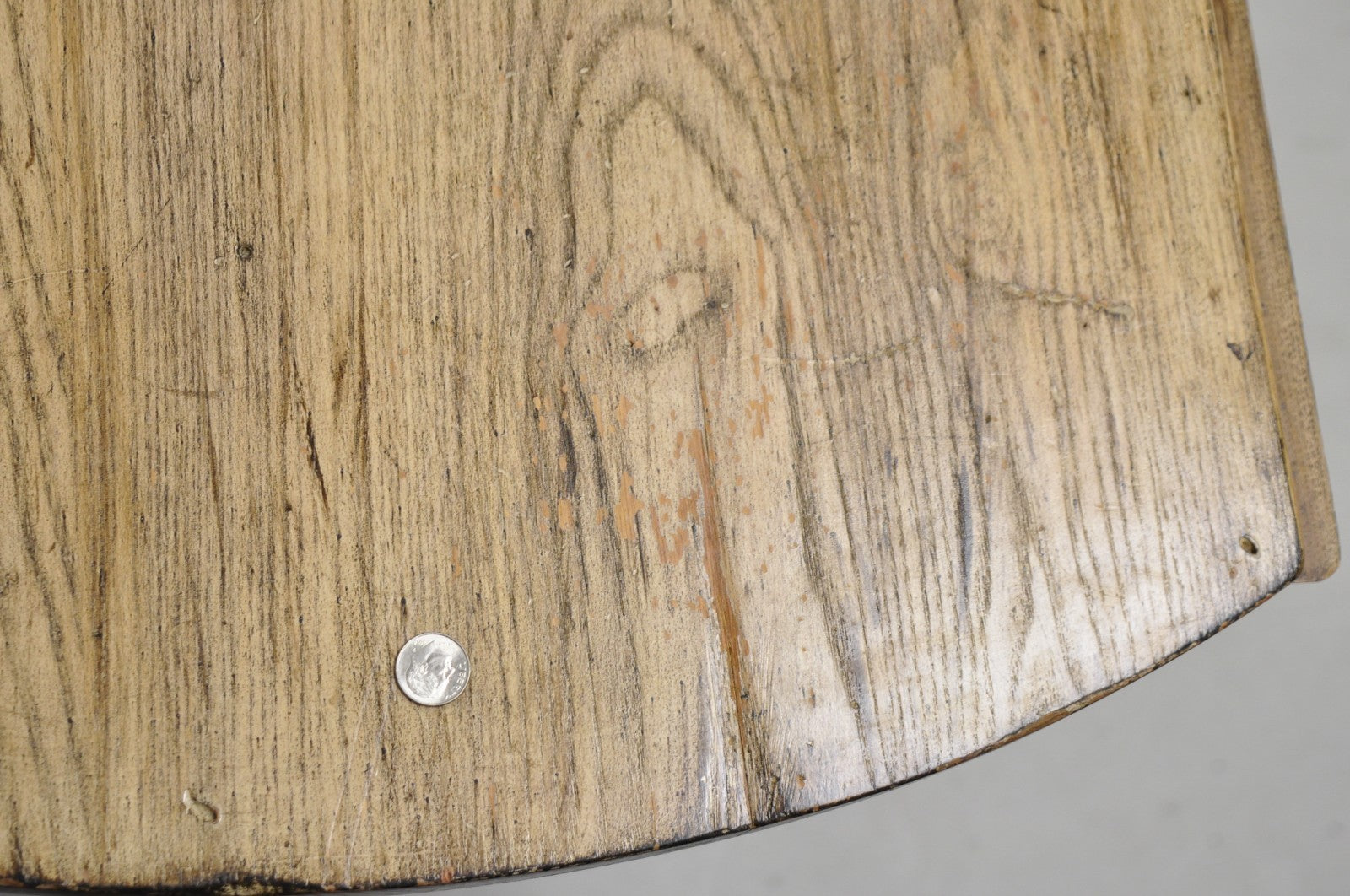 French Country Style Oval Drop Leaf Farmhouse Pine Woodgrain Dining Room Table