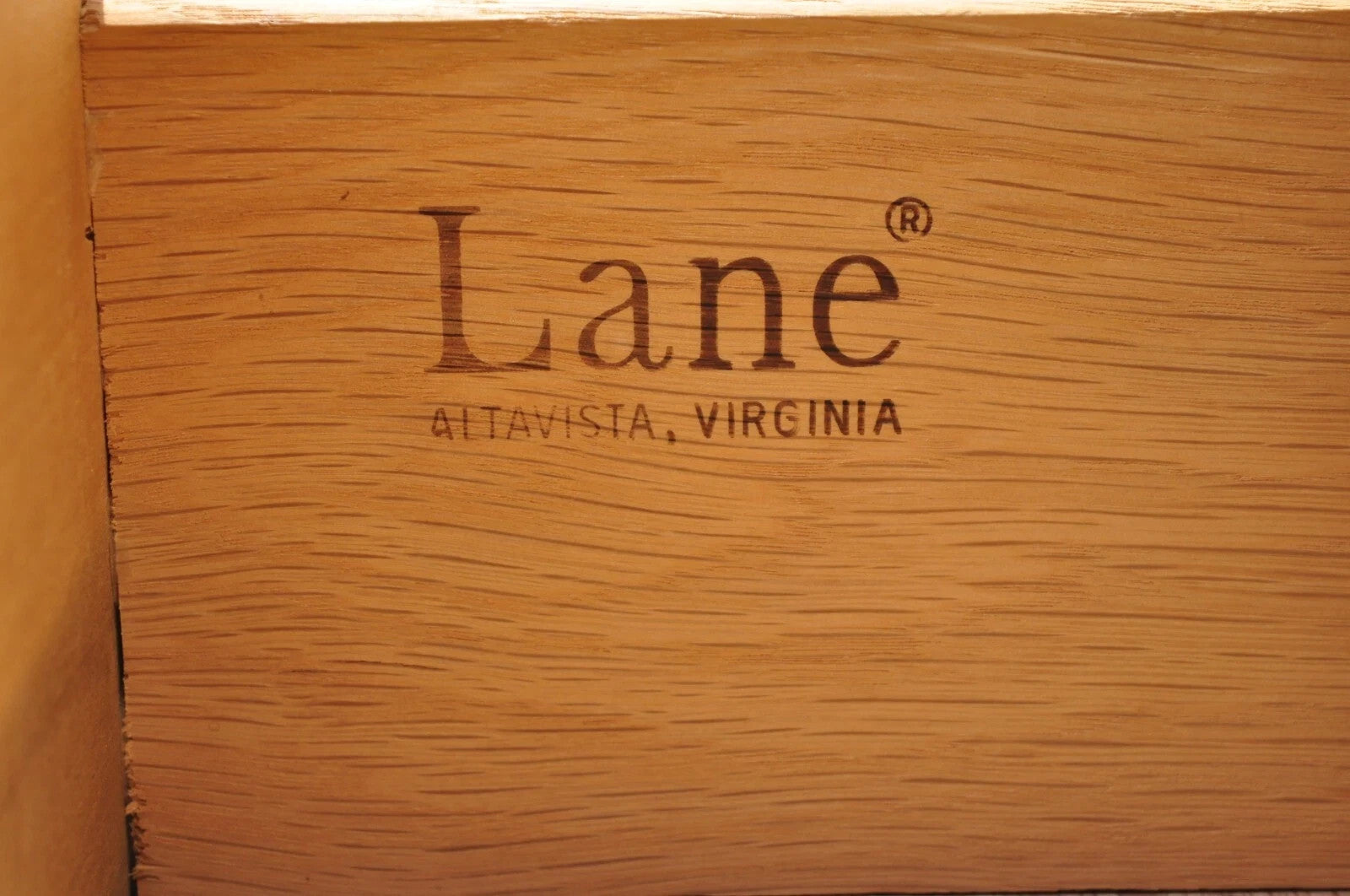 Lane Perception Altavista Mid Century Modern Walnut Laminate Top Dresser Chest