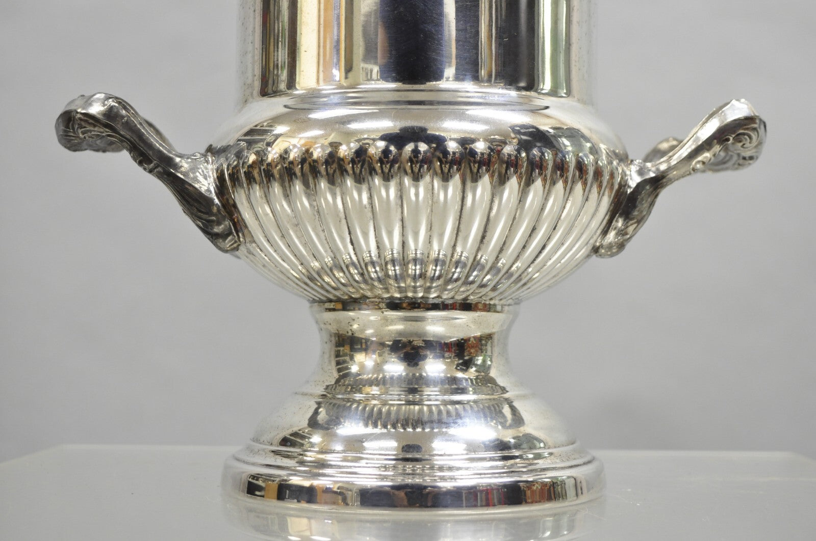Vintage Victorian Silver Plated Trophy Cup Champagne Wine Chiller Ice Bucket