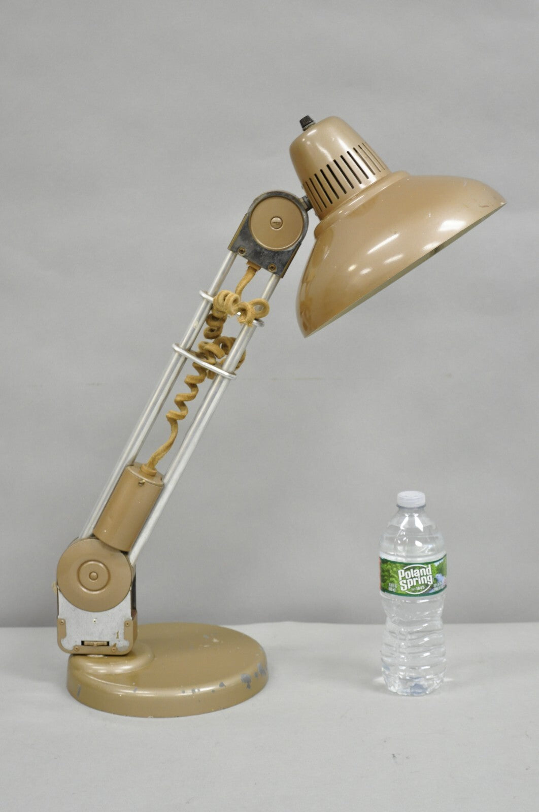 Vintage Industrial Modern Amplex Swivelite Telescoping Trombolite Desk Lamp