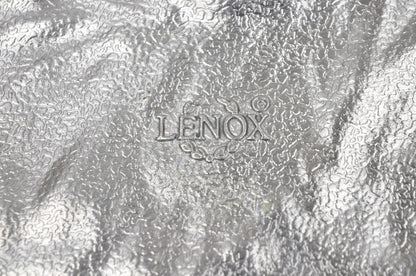 Vintage Lenox Retired Large Rooster Pewter Metal Holiday Serving Platter Tray