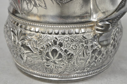 Wilcox Silver Plate Co Art Nouveau Silver Plated Duck Handle Coffee Pot Pitcher